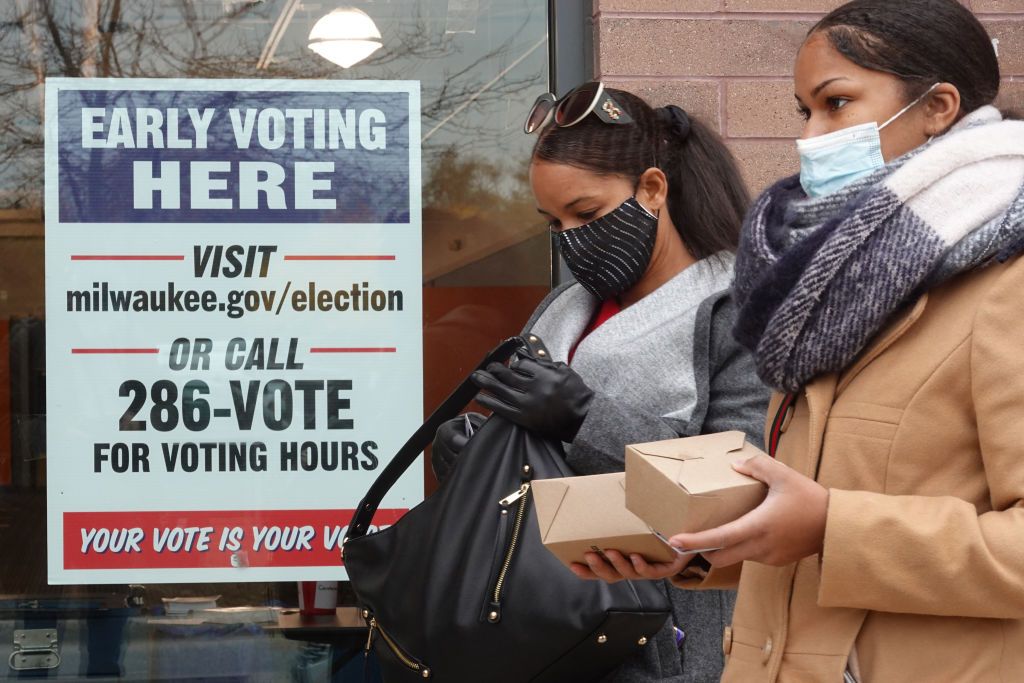 Early voters in Milwaukee.