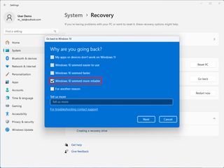 Windows 11 remove reasons