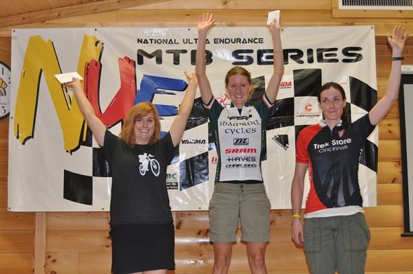 100km women's podium at the Mohican 100