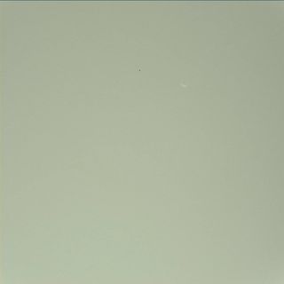 NASA's Mars rover Curiosity snapped this photo of the larger Martian moon Phobos during a Mars sky observing session. Phobos is Mars' larger moon, but only 14 miles across. Image released Sept. 26, 2012.