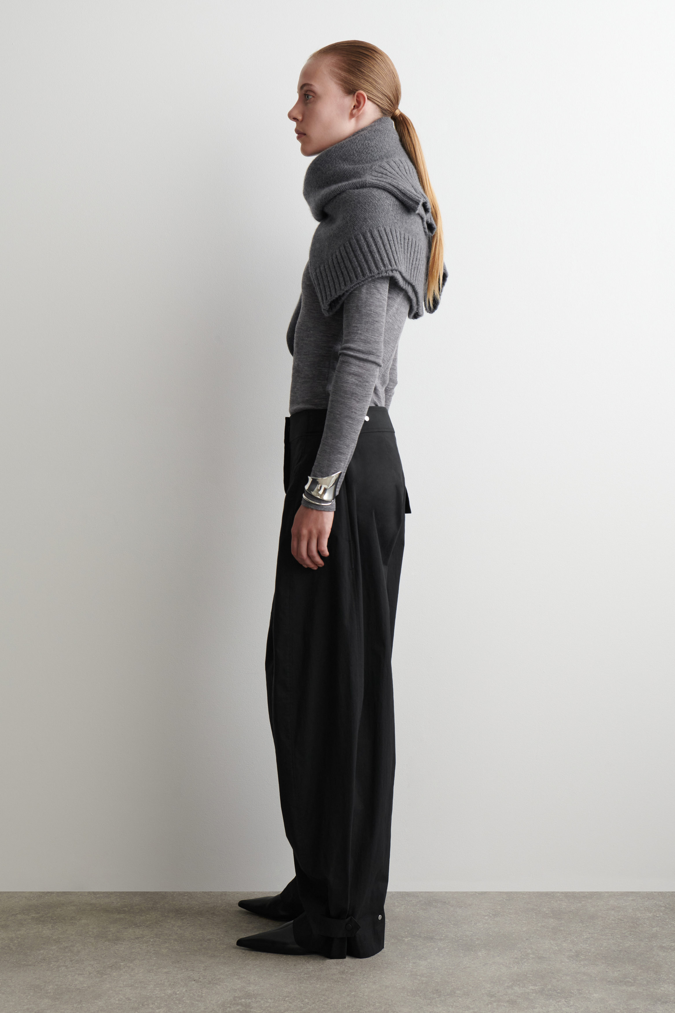 Utility Barrel-Leg Trousers