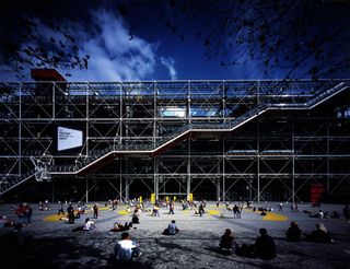 Richard Rogers and Renzo Piano’s Centre Pompidou, completed in 1977.