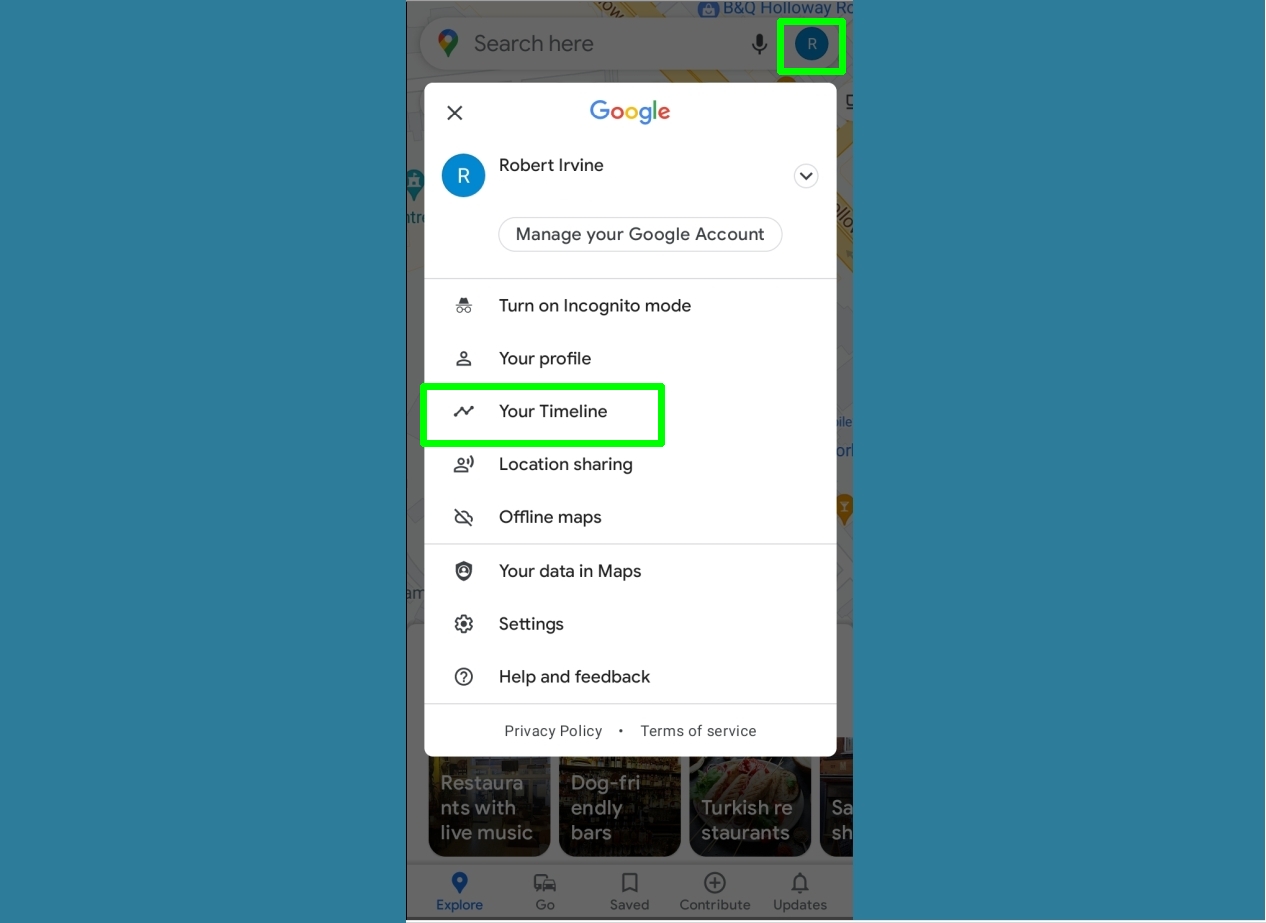 How to View Location History in Google Maps - Mobile