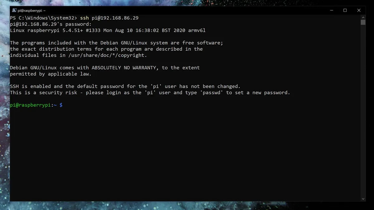 SSH en Raspberry Pi desde Windows