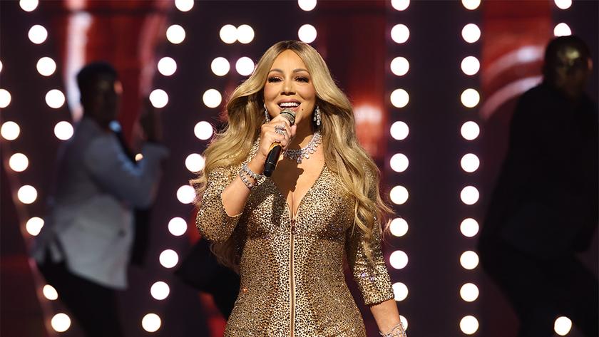 ELMONT, NEW YORK - SEPTEMBER 07: Mariah Carey performs during the 2025 MTV Video Music Awards at UBS Arena on September 07, 2025 in Elmont, New York. (Photo by Arturo Holmes/Getty Images for MTV)