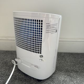 The back of the Pro Breeze 12L dehumidifier