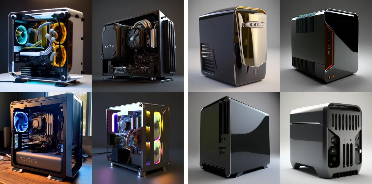 AI generated PC case designs