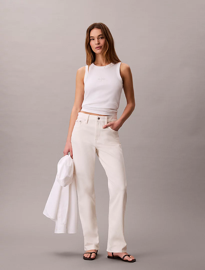 High Rise Straight Jeans