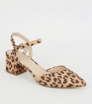 New Look, heels, leopard print, wide fit shoes