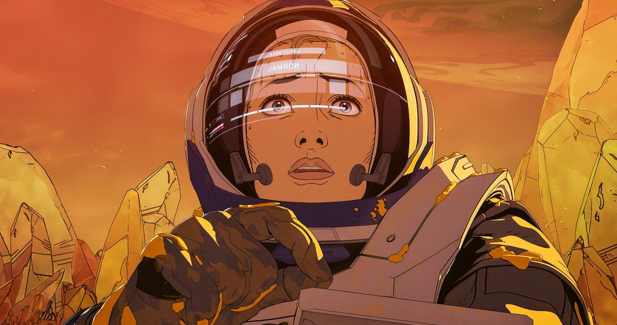 A still of an astronaut from Love, Death &amp; Robots: Volume 3