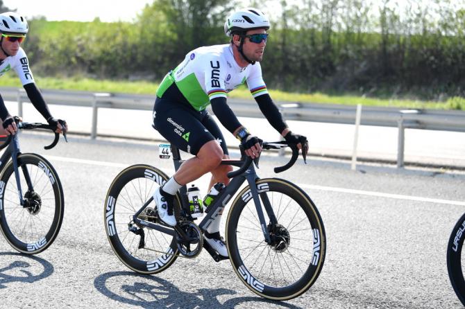 Mark Cavendish did some work on the front late on
