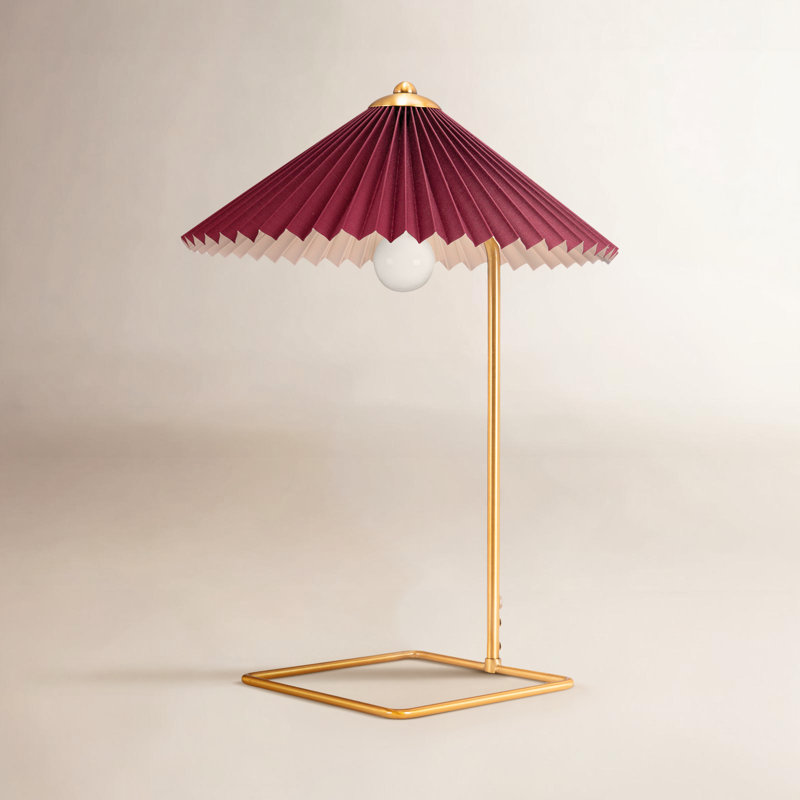 Joss &amp;amp; Main Dermott Table Lamp Red &amp;amp; Gold | Wayfair