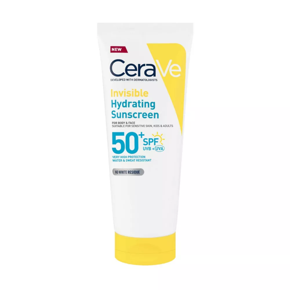 Cerave Invisible Hydrating Sunscreen Spf50 for Body Face and All Skin Types With 3 Essential Ceramides 75ml