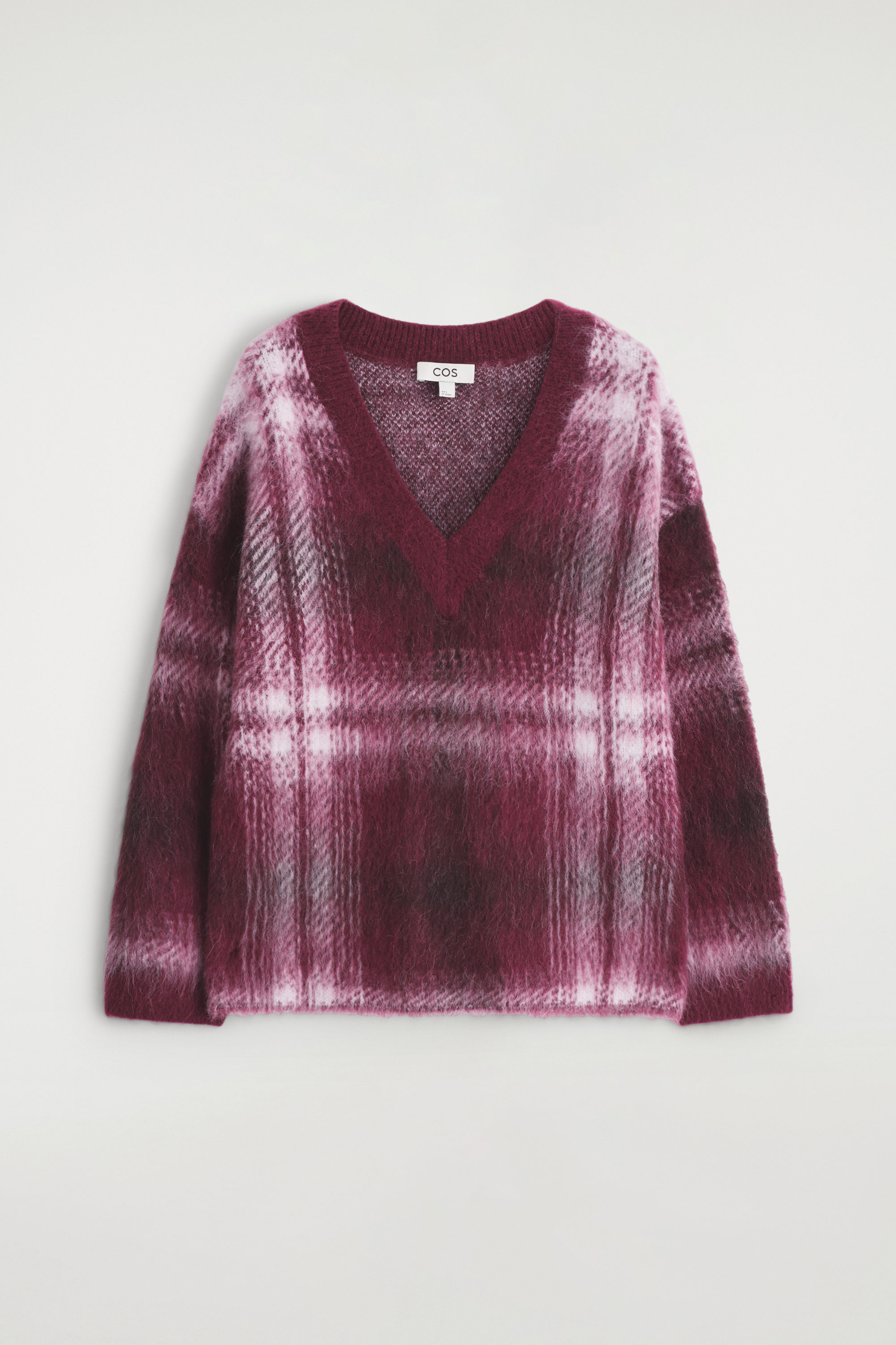 Checked Alpaca-Blend Jumper