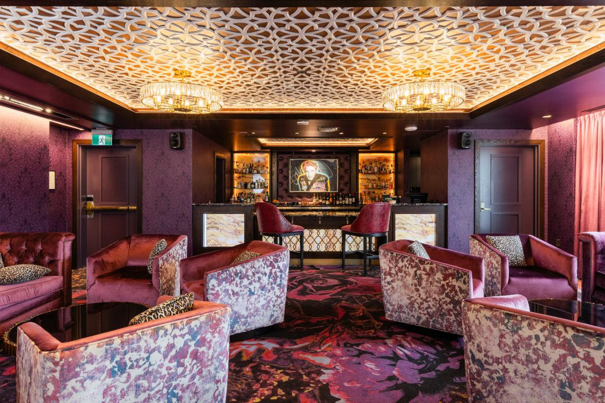 Genelec 4430 Smart IP loudspeakers complement the sophisticated interior of the Mojo Lounge while providing powerful, studio-quality audio.