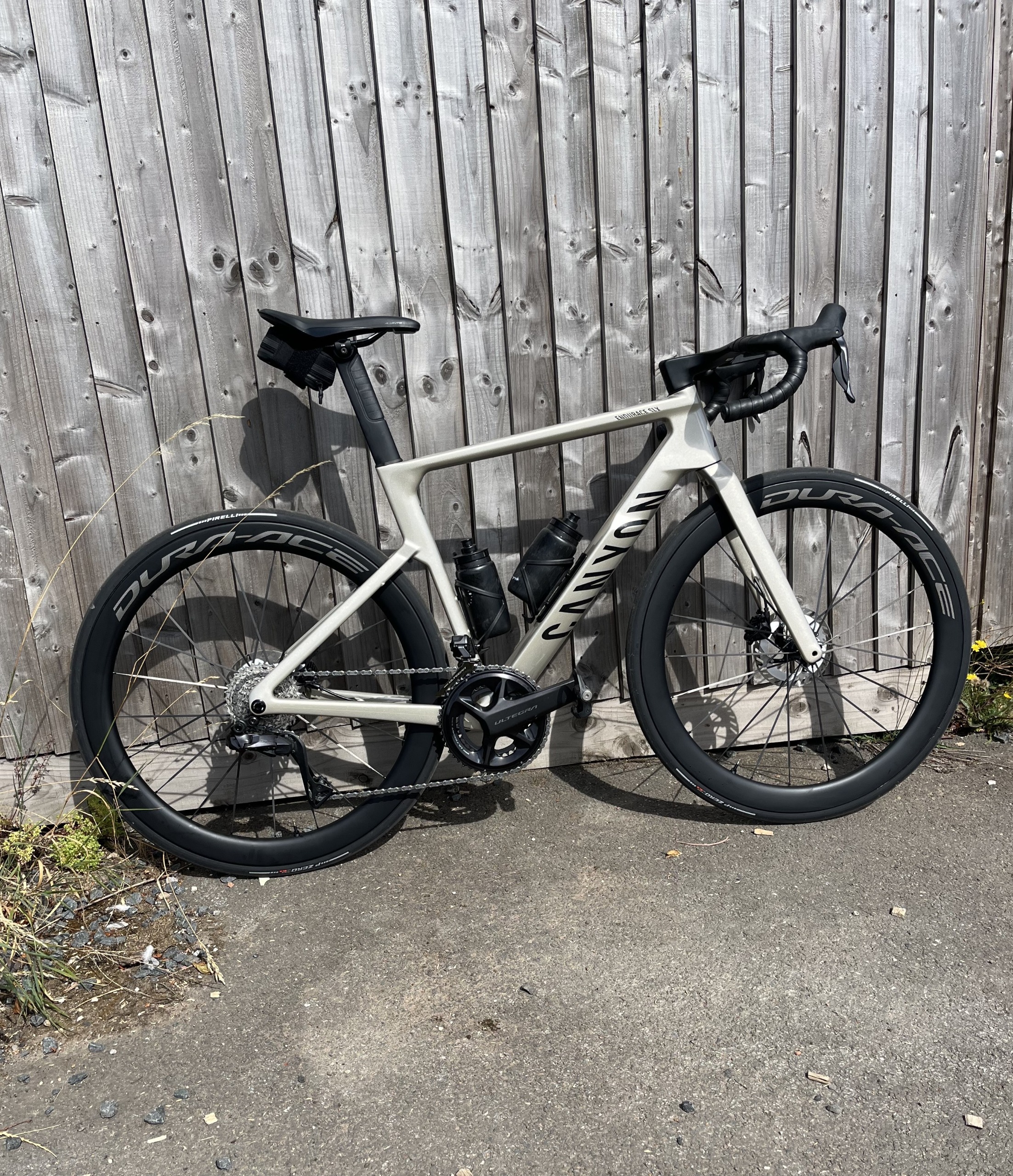 A Canyon Endurace CD SLX fitted with Dura-Ace wheels