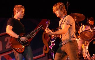 Greg Suran with the Goo Goo Dolls