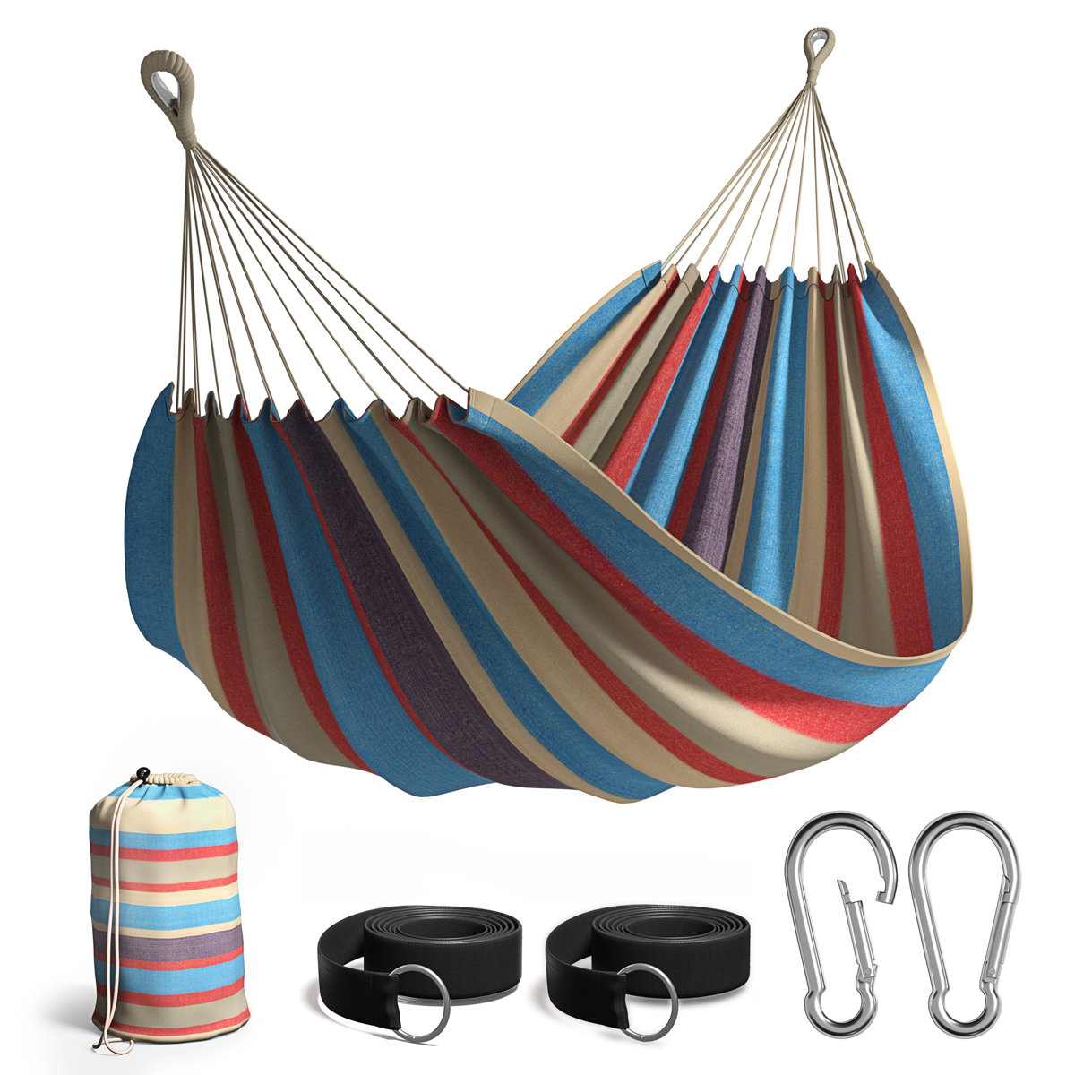 Sorbus 2-Person Brazilian Cotton Camping Hammock &amp;amp; Reviews | Wayfair