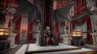 V Rising castle relocation - Vampire on a throne