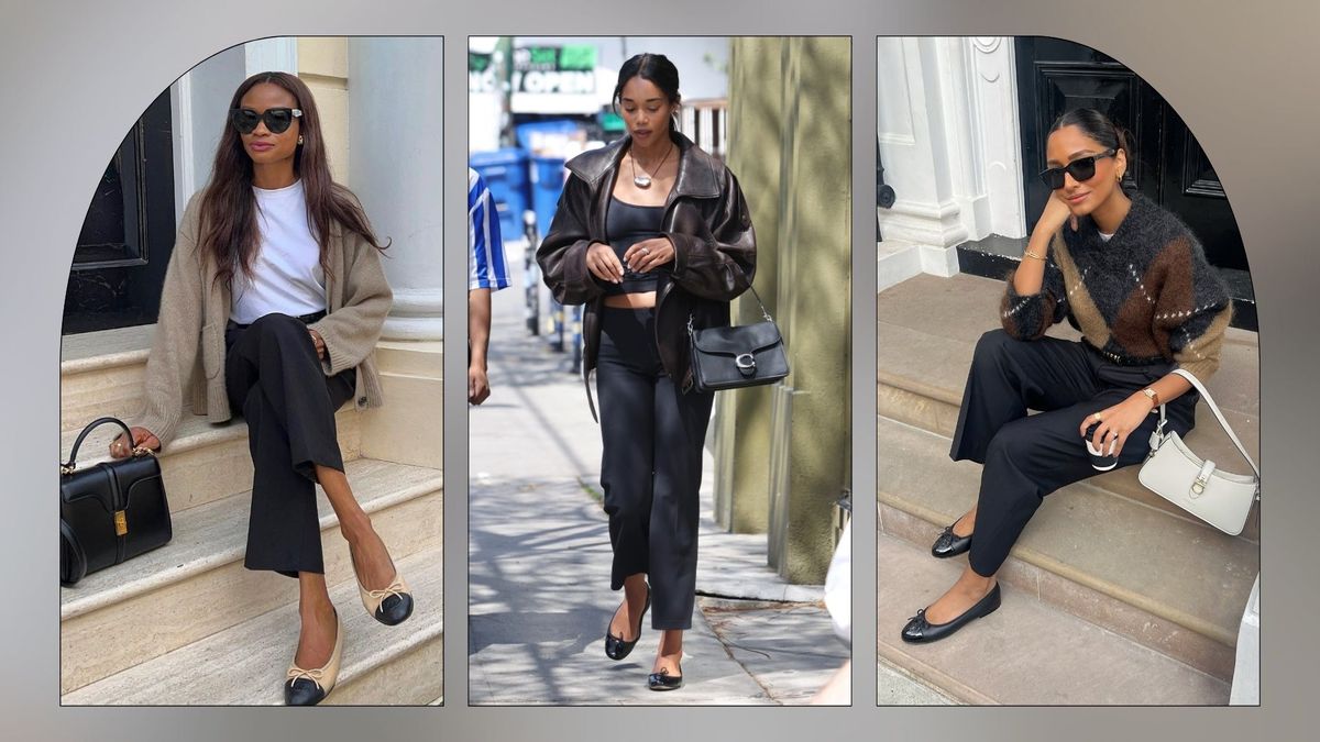 Spotted in London, Paris and L.A.: The Chic Flat Shoe That Makes Cropped Trousers Look Extremely Elegant
