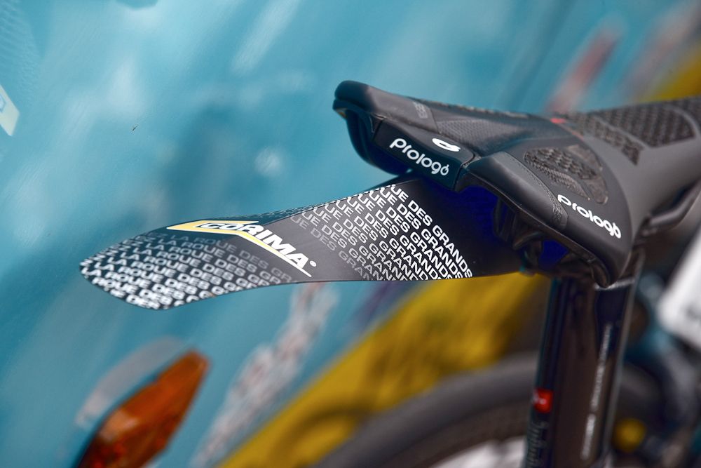 Mud flaps have been standard gear at this year's wet Paris-Nice