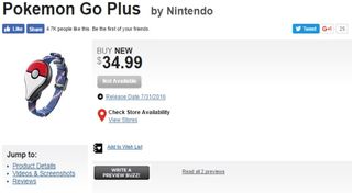 Pokemon Go Plus Price