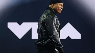 LL Cool J speaks onstage at the 2022 MTV VMAs ahead of hosting the 2025 MTV Video Music Awards