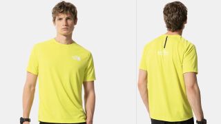 The North Face Mountain Athletics gym T-shirt front and back views