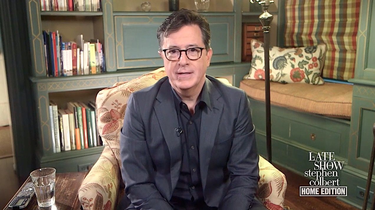 Stephen Colbert recaps the debate from home