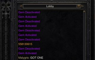 Diablo 2: Resurrected lobby chat detail