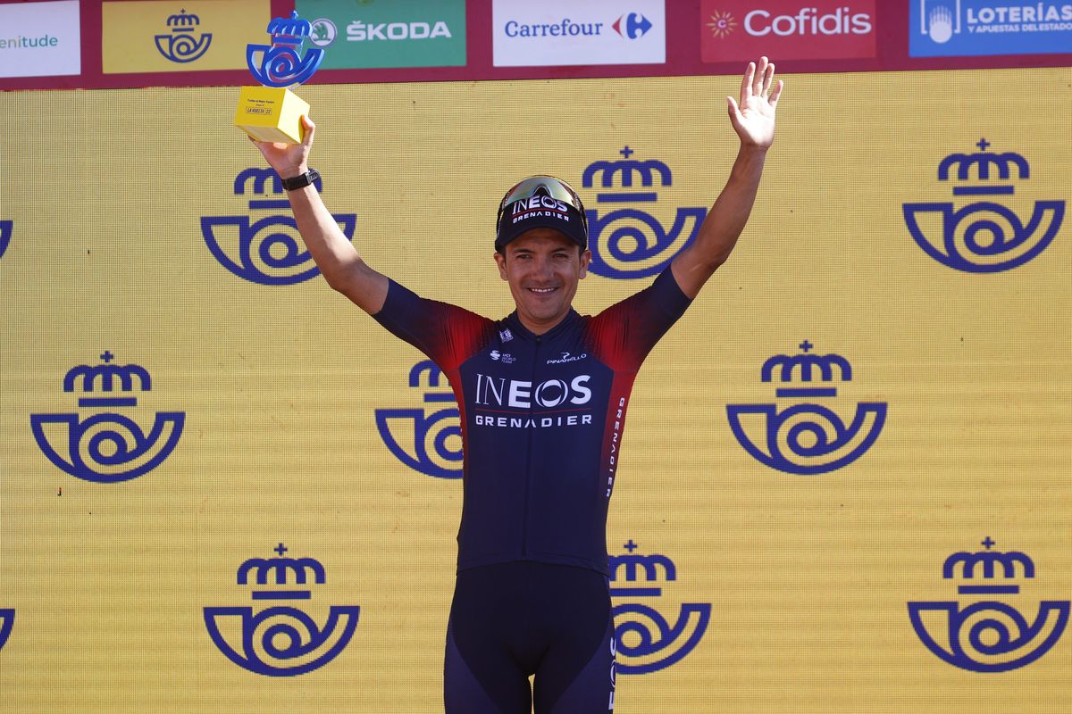 Vuelta Espana 2022 - 77th edition - 14th stage Montoro - Sierra de La Pandera 160,3 km - 03/09/2022 - Richard Carapaz (ECU - INEOS Grenadiers) - photo Luis Angel Gomez/SprintCyclingAgency&Acirc;&copy;2022