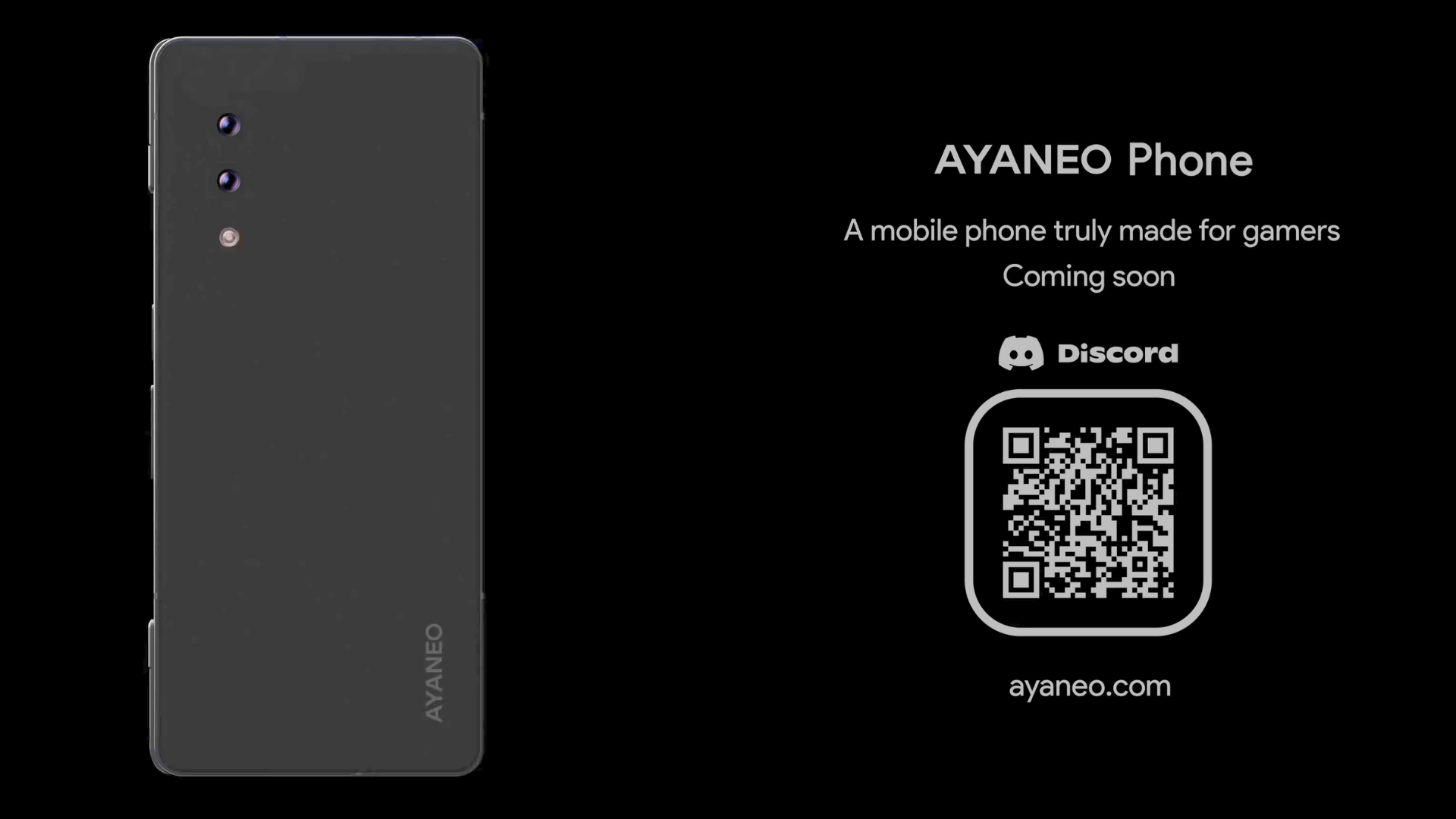 Ayaneo Phone on a black background