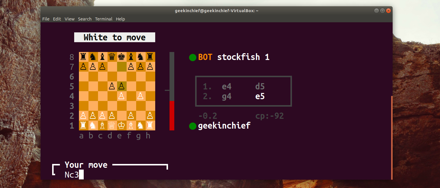 Solved Install pvthon-chess package Open the command line.