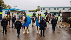 Harry and Meghan&rsquo;s wedding police escort horses