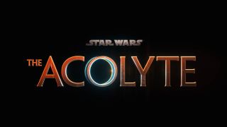 Logo for 'The Acolyte' T.V. show on a plain black background with the 'Star Wars' text logo above it.