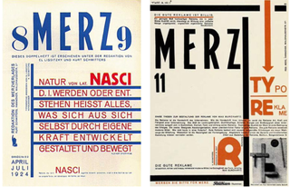 Merz magazine by Kurt Schwitters