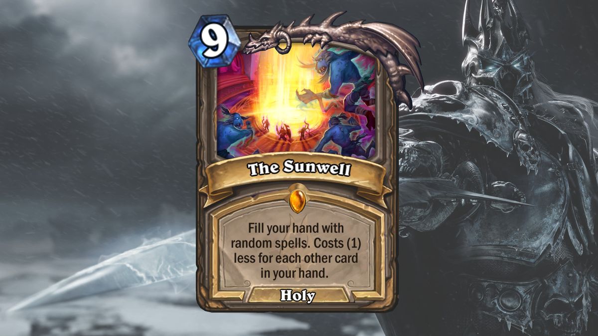 Cards and art from Hearthstone's March of the Lich King expansion.