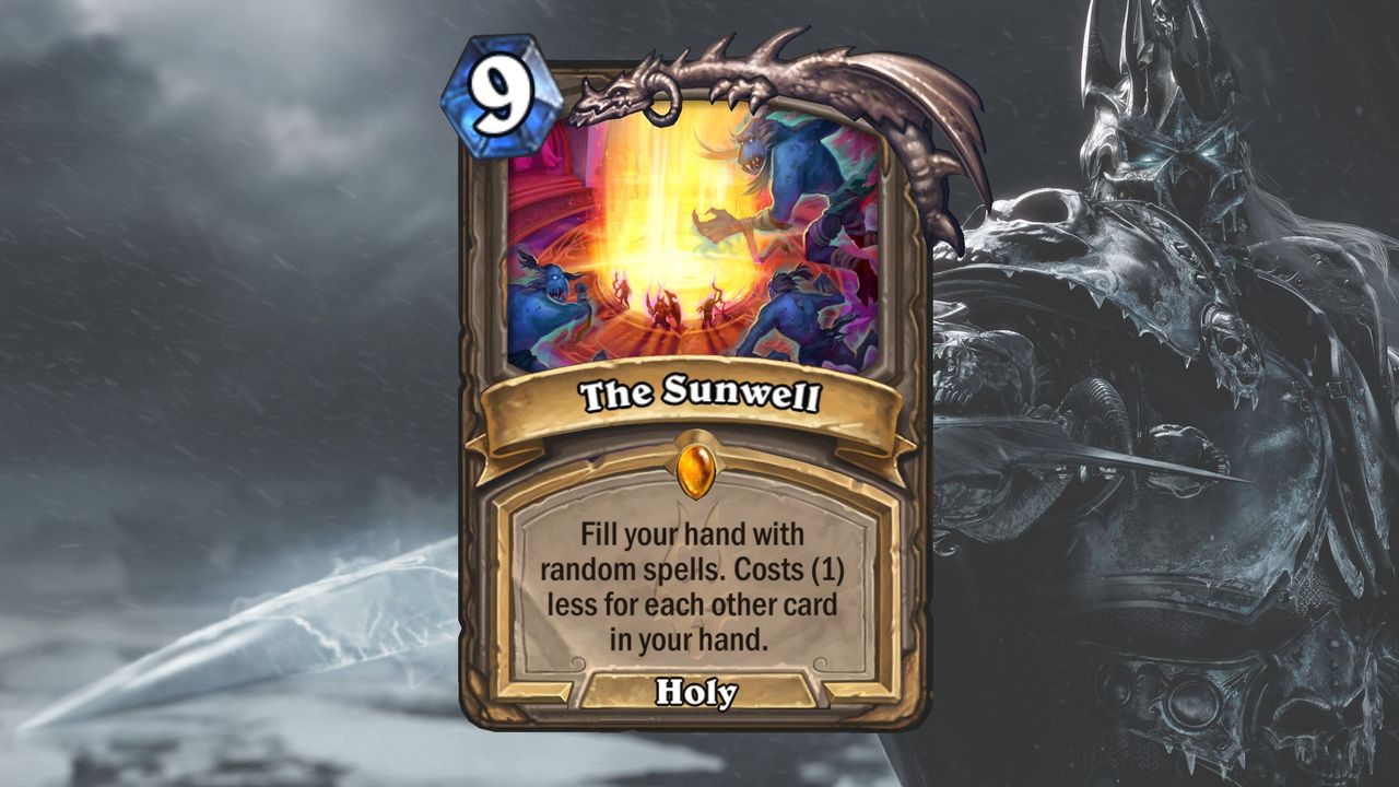Cards and art from Hearthstone's March of the Lich King expansion.