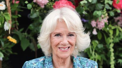 Duchess Camilla's tropical look wows during a visit to The Sandringham Flower Show 2022