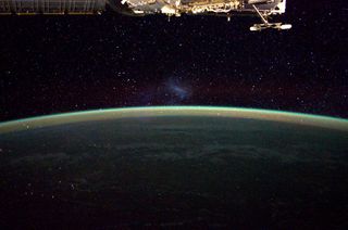 Large Magellanic Cloud Seen Above the Earth