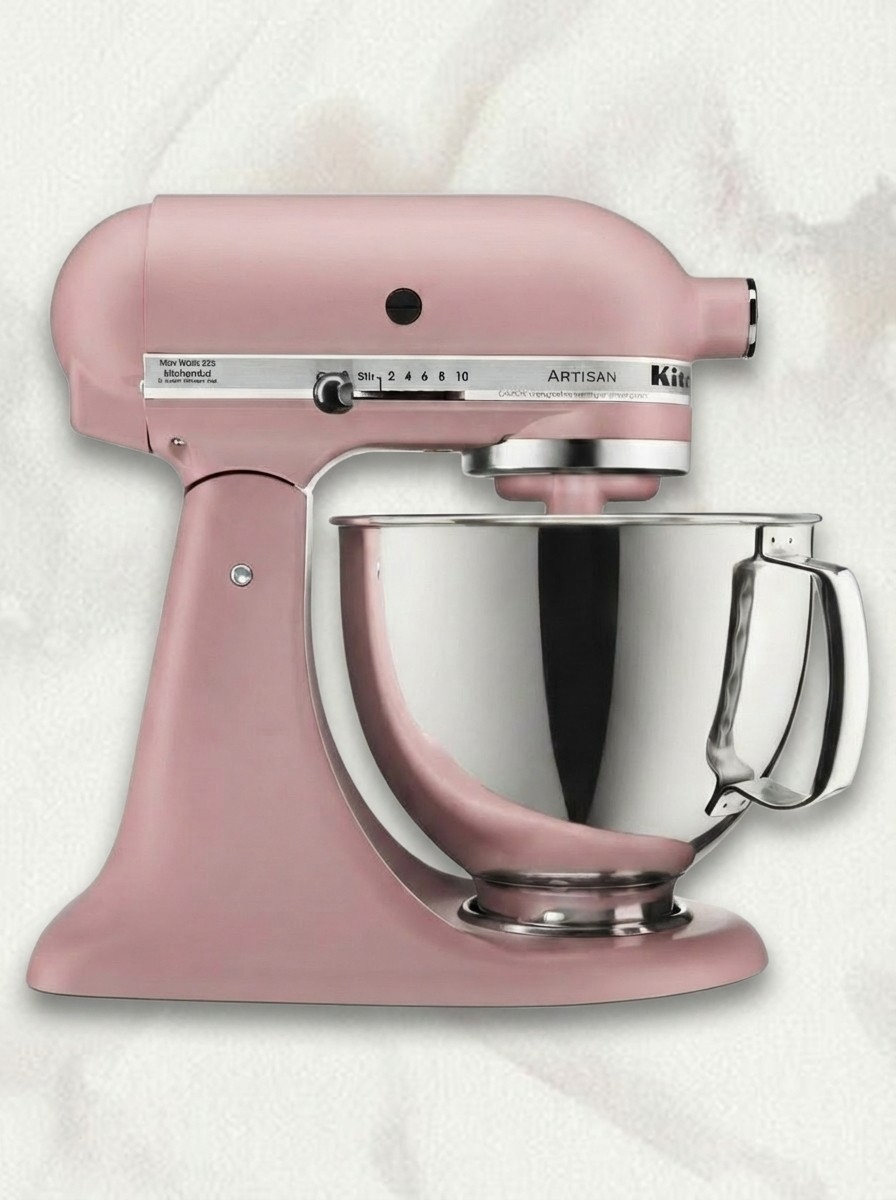 Pink KitchenAid stand mixer