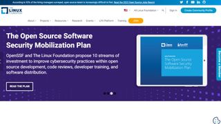 The Linux Foundation website screenshot