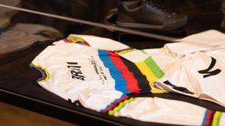 The Specialized Made in Racing experience also has Loic Bruni's race worn rainbow jersey