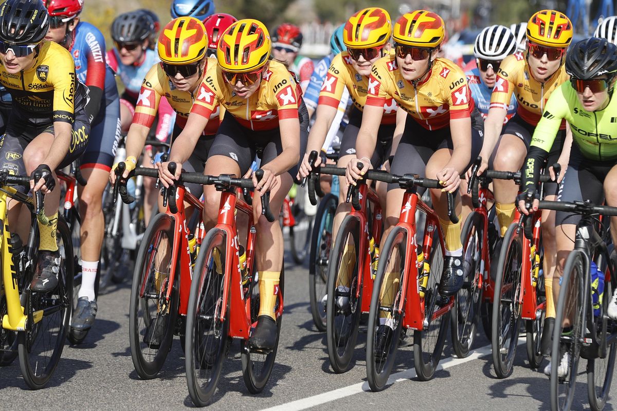The Uno-X women's team made their debut at the Vuelta CV Feminas