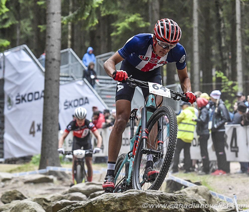 USA's Christopher Blevins was 14th