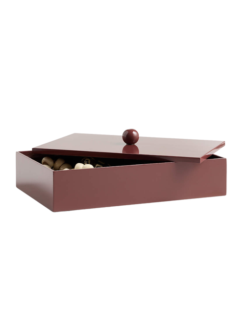 Perfect Set Burgundy Lacquer Rectangle Box by Venus Williams