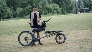 Allan Shaw with the cargo bike he used for the Traka 560