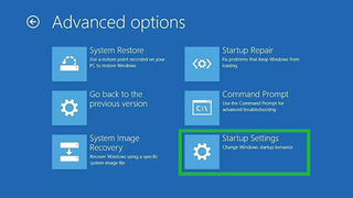 How to boot Windows 11 into safe mode step showing Advanced startu psettings menu