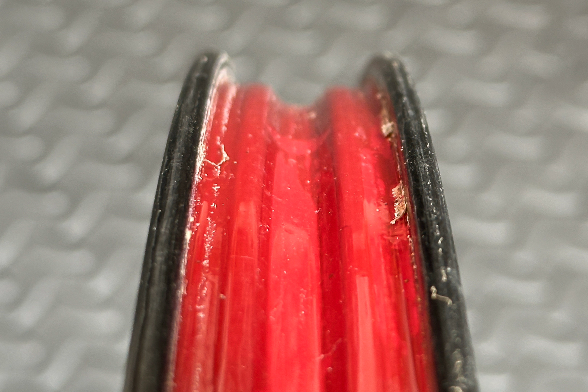 close up of an ENVE AG25 rim internal width