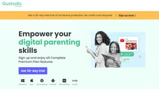 Qustodio website screenshot.